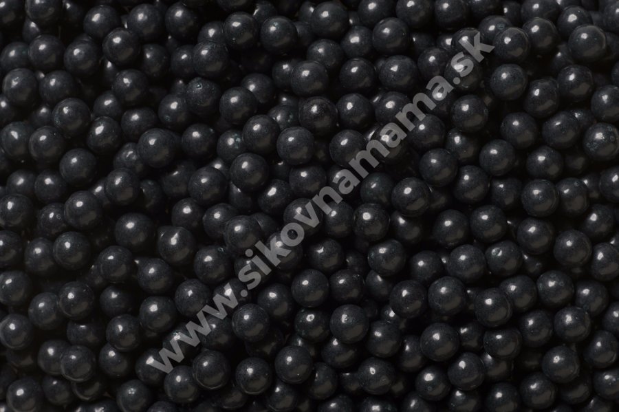Cukrové perly Čierne 5mm 80g