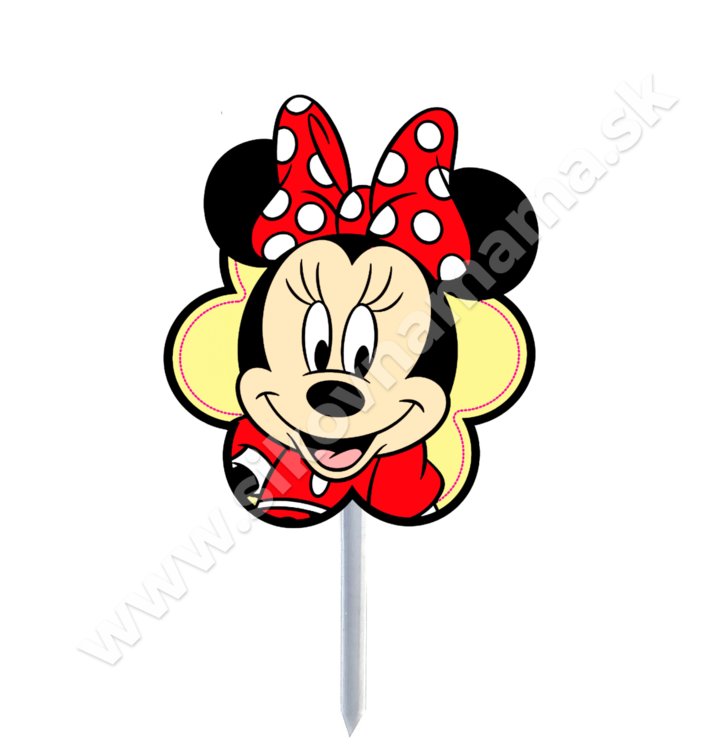 Minnie na tortum Mickey a Minnie, Minnie mouse, detský zápich na tortu