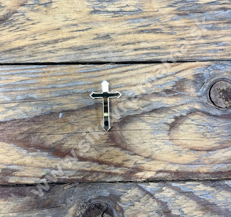 Akrylová dekorácia - Mini krížik 3cm