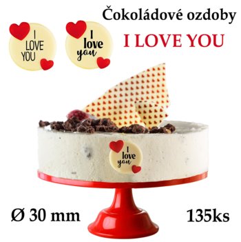 ľúbim ťa, čokoládové dekorácie na tortu, valentín, torta pre zaľúbených, láska