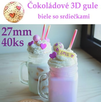 čokoládové dekorácie na tortu, čokoládové gule 