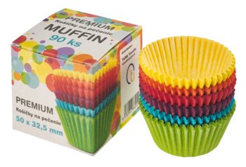 T košíčky MUFFIN farebné PREMIUM 90ks