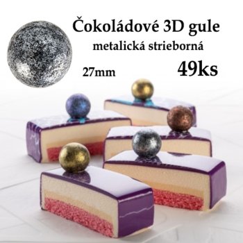 čokoládové dekorácie na tortu, čokoládové ozdoby na tortu, čokoládové gule