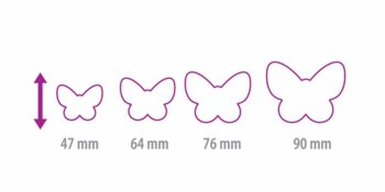 Tescoma - Obojstranné vykrajovače motýliky DELÍCIA, 4 veľkosti