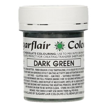 SF Farba na čokoládu Dark Green 35g