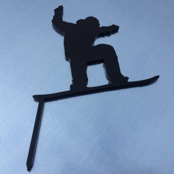 Akrylový zápich - Snowboardista
