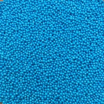 Cukrový posyp-perleťový máčik modrý
