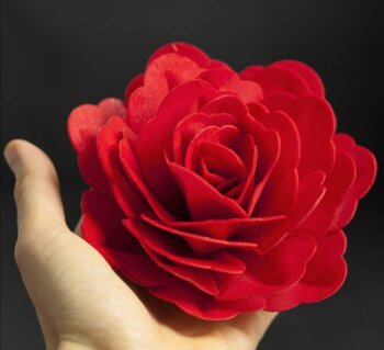 kvety z jedlého papiera, jedlé kvety na torut