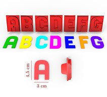 plastová abeceda na marcipán, plastová abeceda na otláčanie
