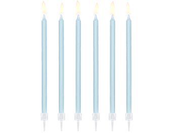 PD sviečky sv.modré dlhé 12ks