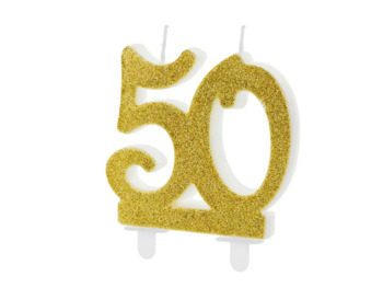 PD sviečka dvojčíslie 50 zlaté