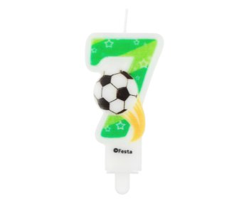 G sviečka číslo s futbal.loptou 7