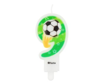 G sviečka číslo s futbal.loptou 9