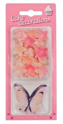 motýle z jedlého papiera