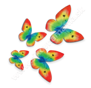 motýle z jedlého papiera
