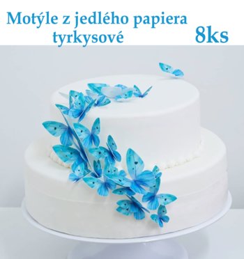 motýle z jedlého papiera, jedlé motýle na tortu