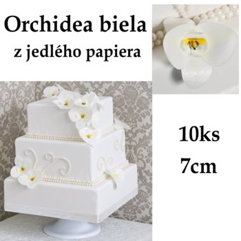 orchidea z jedlého papiera, jedlé kvety, jedlé kvety na tortu