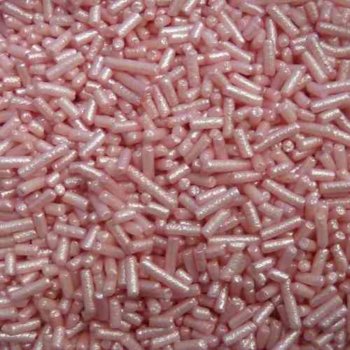 Cukrový posyp- Tyčinky ružové perleťové
