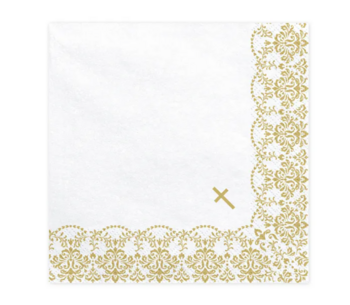 PD papierové servíkty na prijímanie zlaté