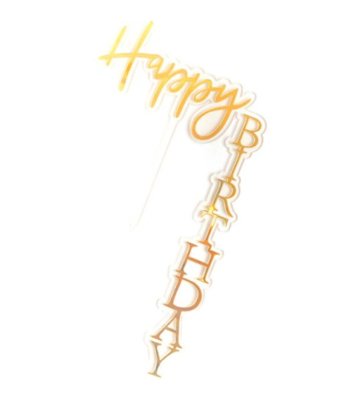 zápich na tortu, happy birthday, narodeninová torta