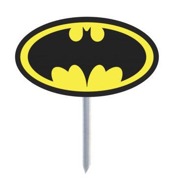 Farebný akrylový zápich - Znak Batman