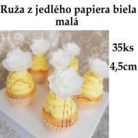 kvety z jedlého papiera, ruže na tortu, jedlé ruže na tortu