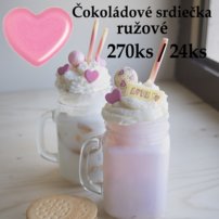čokoládové srdiečka na tortu, dekorácia srdiečka na tortu, jedlá dekorácia na tortu, 