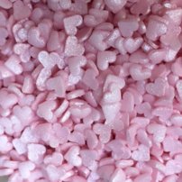 Cukrový posyp-srdiečka mini ružové