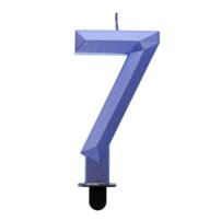 G sviečka číslo 7 tm.modrá DIAMANT