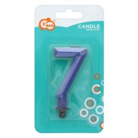 G sviečka číslo 7 tm.modrá DIAMANT