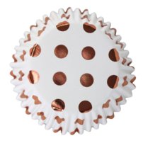 PME Košíčky na muffiny s rose gold bodkami 30ks