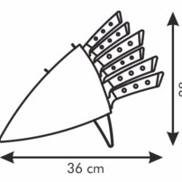 Tescoma- Blok na nože AZZA so 6 nožmi