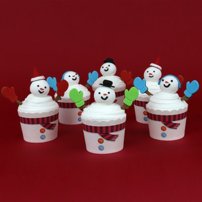 PME košíčky + cukrové ozdoby Snowman