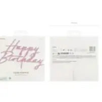 PD zápich  Happy Birthday ružový