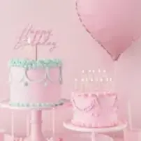 PD zápich  Happy Birthday ružový