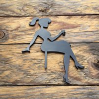 Akrylový zápich - Dievča s drinkom