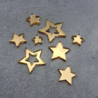 Akrylová dekorácia - Hviezdičky 8ks
