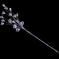 ND priesvitné srdiečka na drôtiku 1ks