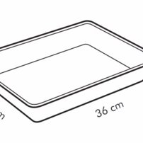 Tescoma- Plech na pečenie hlboký s plastovým poklopom DELÍCIA 36 x 25 cm