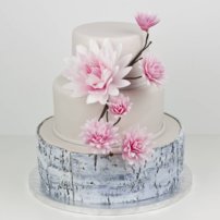 jedlé kvety na tortu, jedlé papierové kvety na tortu