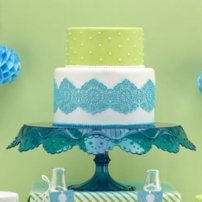 Tortový stojan Tyrkys + lopatka