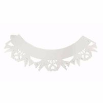 PME Ozdobné košíčky Biele s holubičkami - 12ks