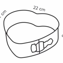 Tescoma - Rozkladacia forma srdce 22cm