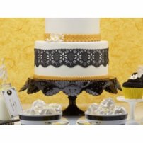 Tortový stojan Cyklaménový + lopatka