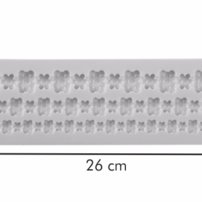 Tescoma- Silikónová formička DELÍCIA DECO, bordúra s kvietkami