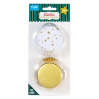 PME košíčky na muffiny Zlaté hviezdy foliované BC055