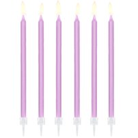 PD sviečky fialové dlhé 12ks
