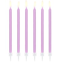 PD sviečky fialové dlhé 12ks