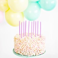 PD sviečky fialové dlhé 12ks