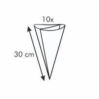 Tescoma- Zdobiace vrecko dvojité DELÍCIA 30 cm, 10 ks, 6 trysiek